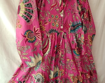 Indian Summer Dress,Cotton Dress, Block print Dress,Boho Dress,Handblock Dress, Dress For Women,Gifts For Her