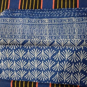 Blokprint-quilt Bloemenquilt, blokprint-quilt, Kantha-quilt, Indiase dekbedovertrek, quilt, kantha-worp