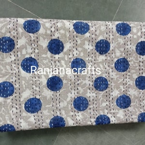 Gifts floral Indian handmade Kantha quilt Kantha bedspread Kantha throw,perfect bedding bedcover, blanket,Quilt For Sale,Queen Size Quilt