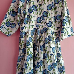 Block Print Dress Indian Print Dress Summer Dresses Boho Dress Dressing Gown Womens Clothing Cotton Dress Party Dresses Long Dresses
