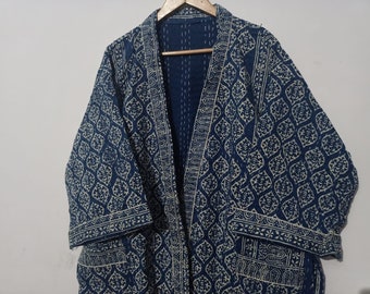 Kantha Jacket,Kantha Kimono,Cotton Kantha Quilt,Kimono Robe,Night Costume,Delivery Gown,Kimono Cardigan,Japanese kimono,Unisex Kantha Robe