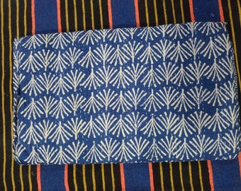 Kantha throw Block print kantha quilt, kantha bedspread, kantha coverlet size multi