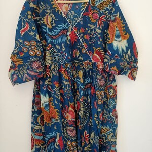 Summer Cotton Dress,Block Print Dress,Indian Print Dress,Cotton Dress,Women&#39;s Dress