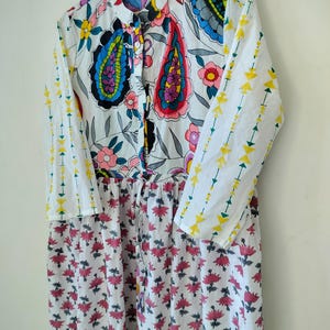 Patchwork Dress Pocket Dress Gifts For Her Indian Cotton Dress Summer Dress Long Dress M size (40 inch bust) image 4