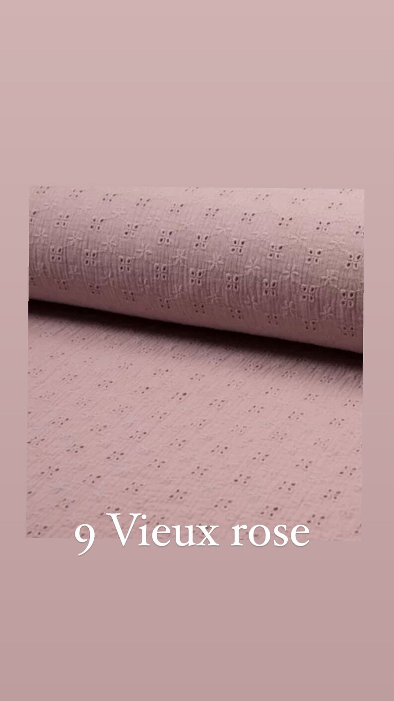 Couverture en double gaze broderie anglaise image 9