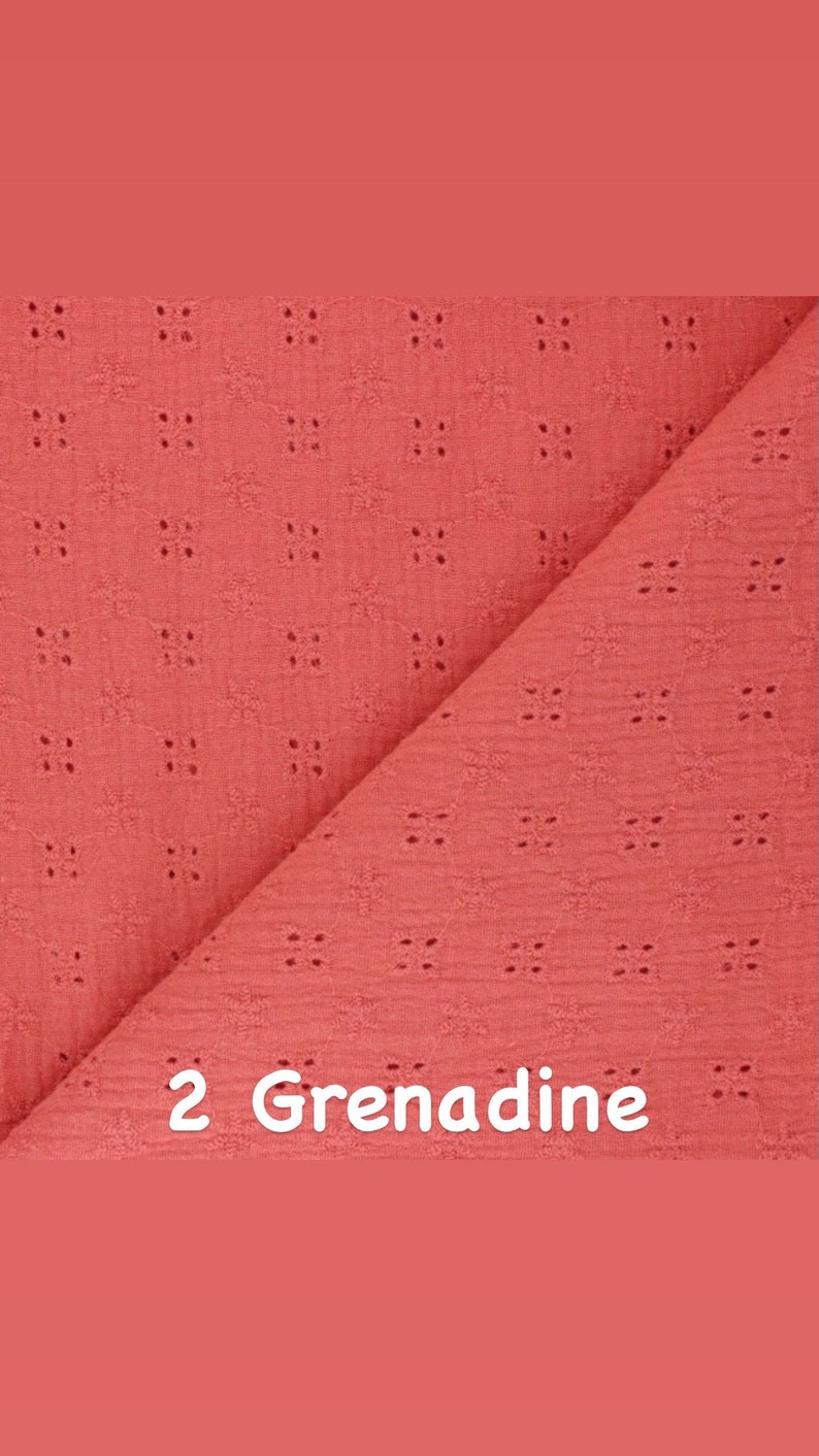 Couverture en double gaze broderie anglaise image 3