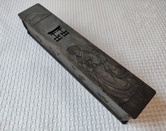 Wooden Japan Geisha Incense Stick Burner Box Laser Cut Home Decor