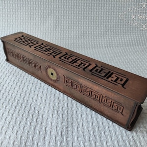 Wooden Chinese Ornament Incense Stick Burner Box Laser Cut Home Decor