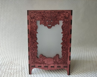 Wooden Art Nouveau Style Tea Candle Holder Laser Cut Home Decor