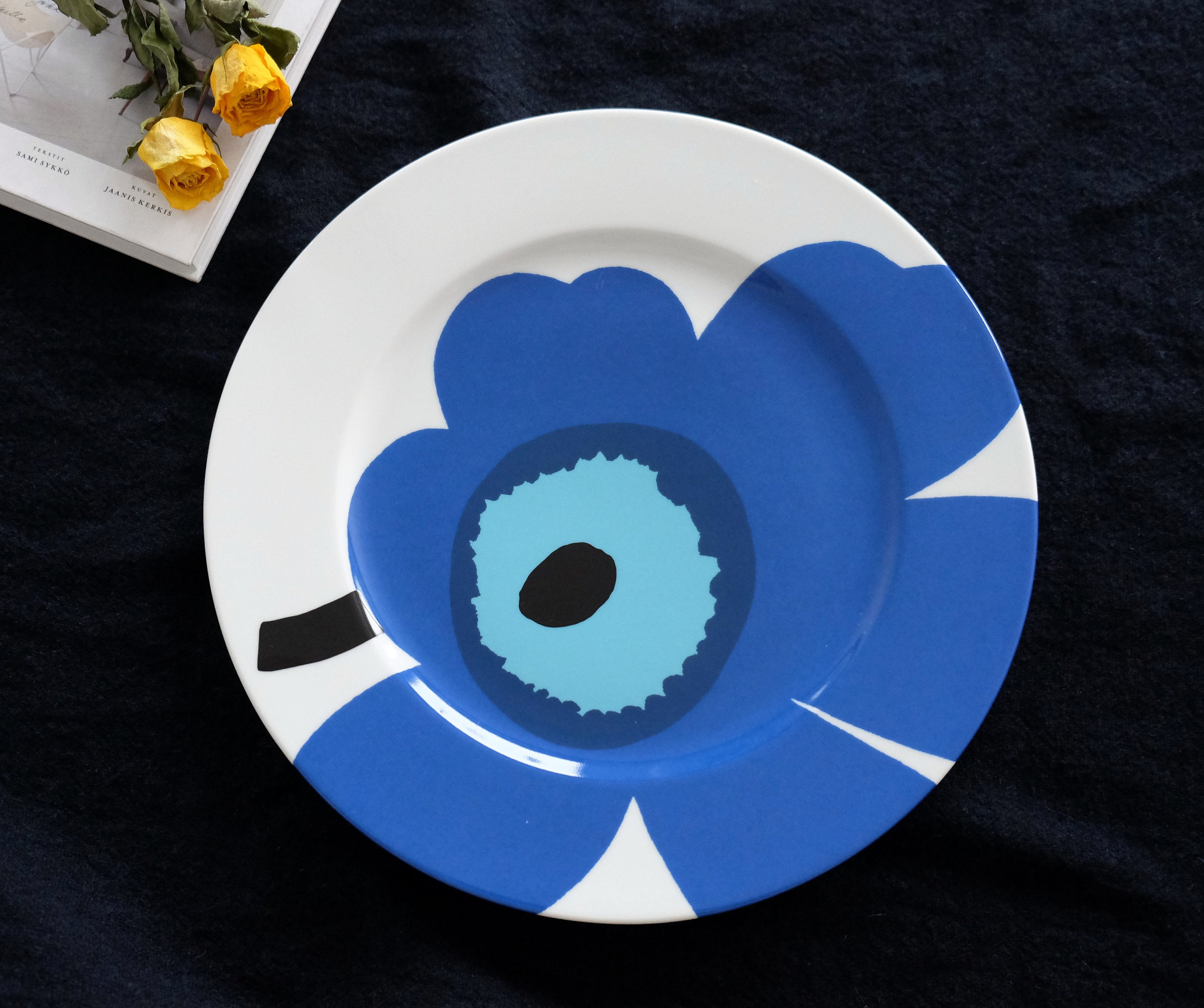 Marimekko Unikko plato de cena vintage flor de amapola, plato de servir 32  cm plato de decoración casera - Etsy México, image size:3000x2511
