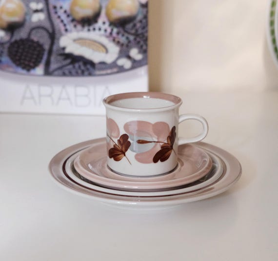Arabia Koralli てれ tea c&s 2セット