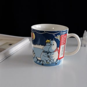 Arabia Finland. Arabia Moomin mug Teema mug 2008 winter bonfire coffee mug vintage porcelain tableware