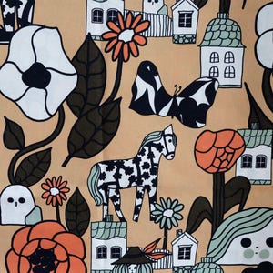 Tkanina bawełniana Marimekko Marikylä, sprzedawana na pół jarda, rękodzieło, tkanina do szycia, dekoracja domu, dekoracja ścienna, tapicerka 140 x 46 cm