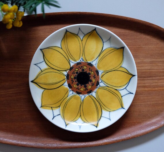 Arabia Finland Arabia AURINKORUUSU Sunflower Vintage Serving Arabia Finland Arabia AURINKORUUSU Sunflower Vintage Serving