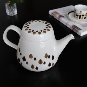 Rorstrand Tea Teapot, Rorstrand Park teapot , vintage ceramics designed by Carl Harry Stålhane, vintage tableware