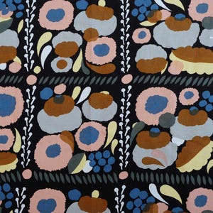 Tela de lino y algodón Marimekko Suovilla, vendida por media yarda 150 x 46 cm, tela artesanal, decoración del hogar, tela de costura