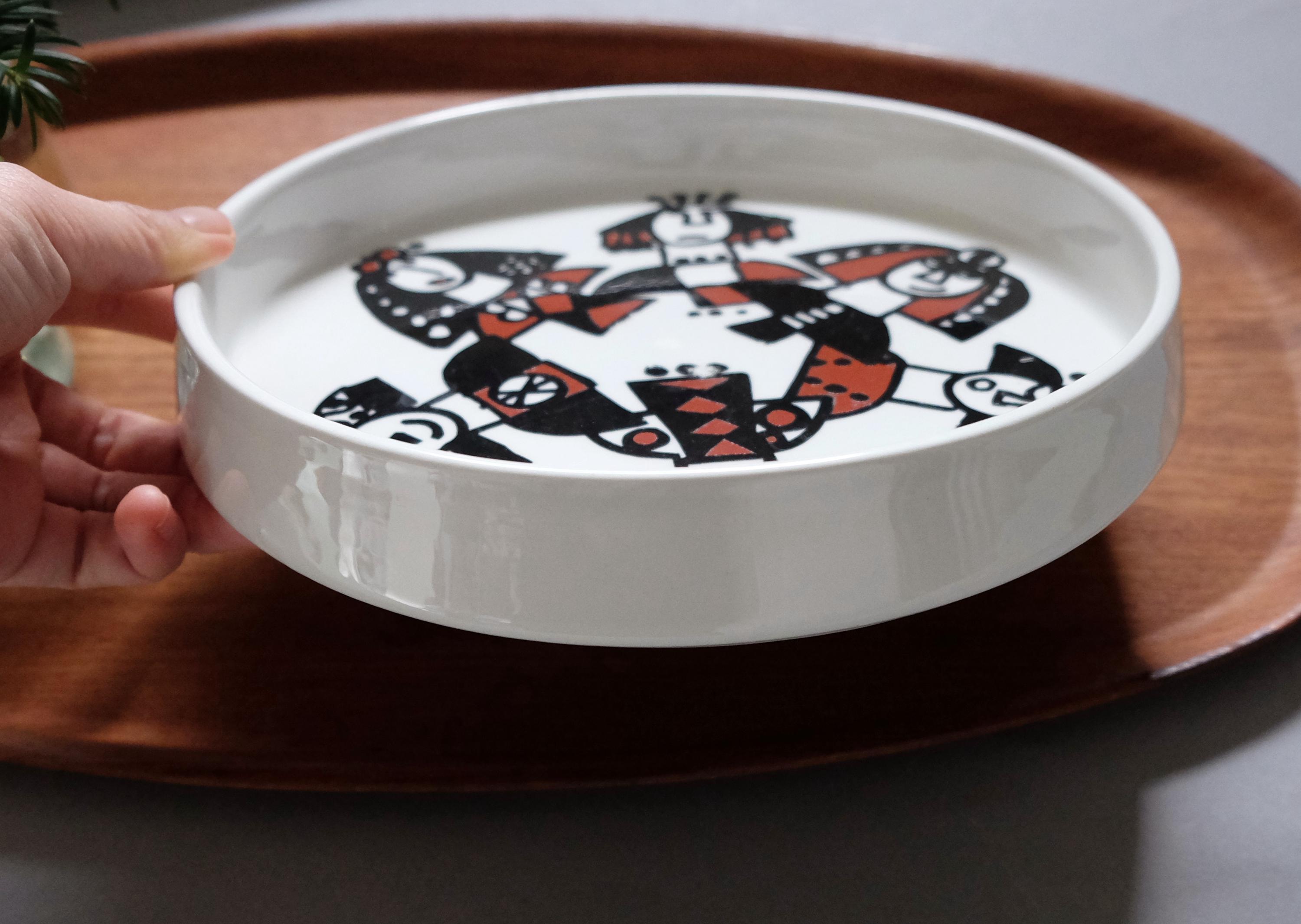 Arabia Ritari Vintage Serving Plate, 22cm Vintage Deep Plate, Home