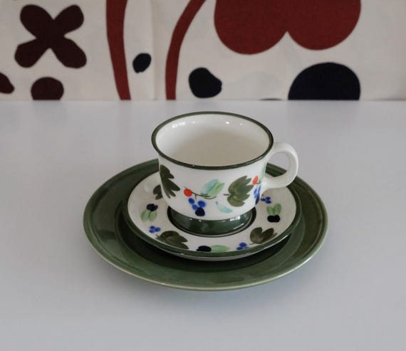 Vintage Arabia Palermo Cup&Saucer Plateすばらしきこのせかい