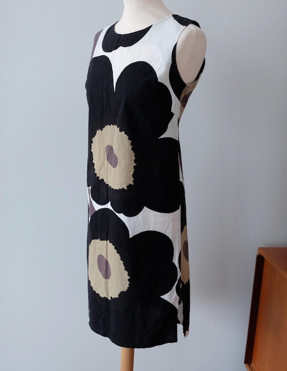 メーカー直売所 Cotton Fabric Marimekko Unikko Vintage Dress Poppy Flowers ワンピース