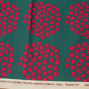 Marimekko Puketti cotton fabric sold by half yard 138 x 46 cm marimekko vintage sewing fabric