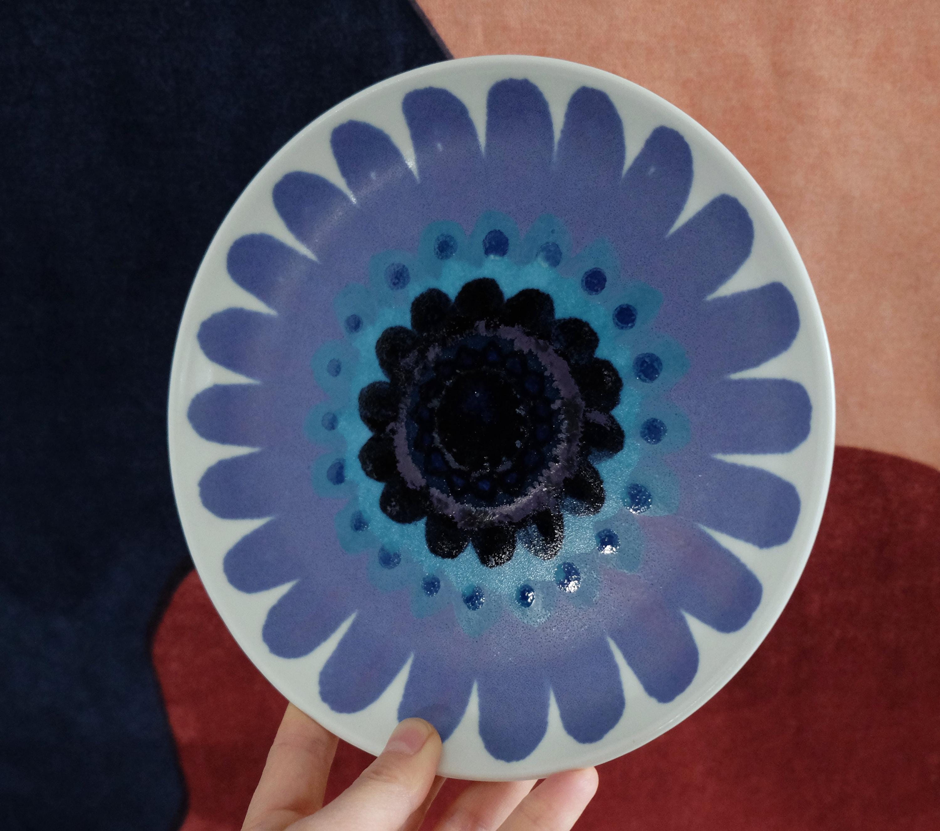 Arabia＊Hilkka＊ 23cm plate・* ARABIA HEHKU Plate Hilkka-liisa