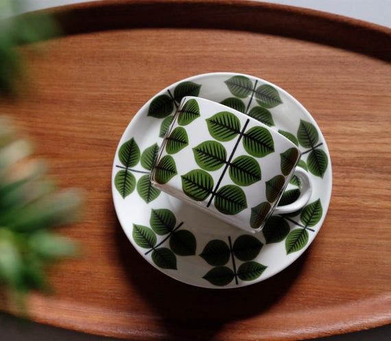 Gustavsberg Berså/ Bersa Tea Cup and Saucer 250ML , Vintage
