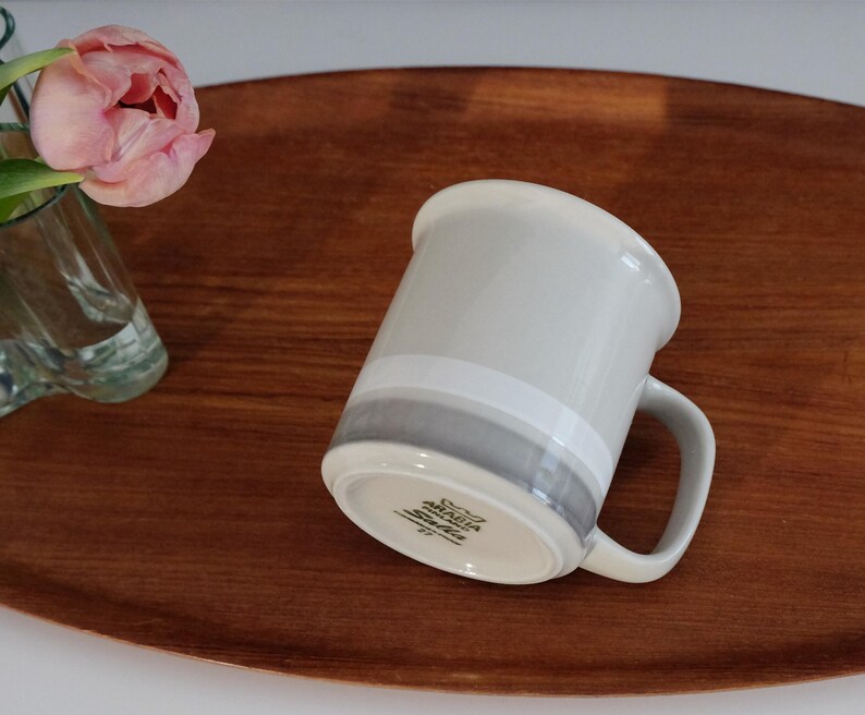 Arabia vintage Salla coffee mug, cocoa mug 300 ML designed by Raija Uosikkinen MCM vintage mug image 7