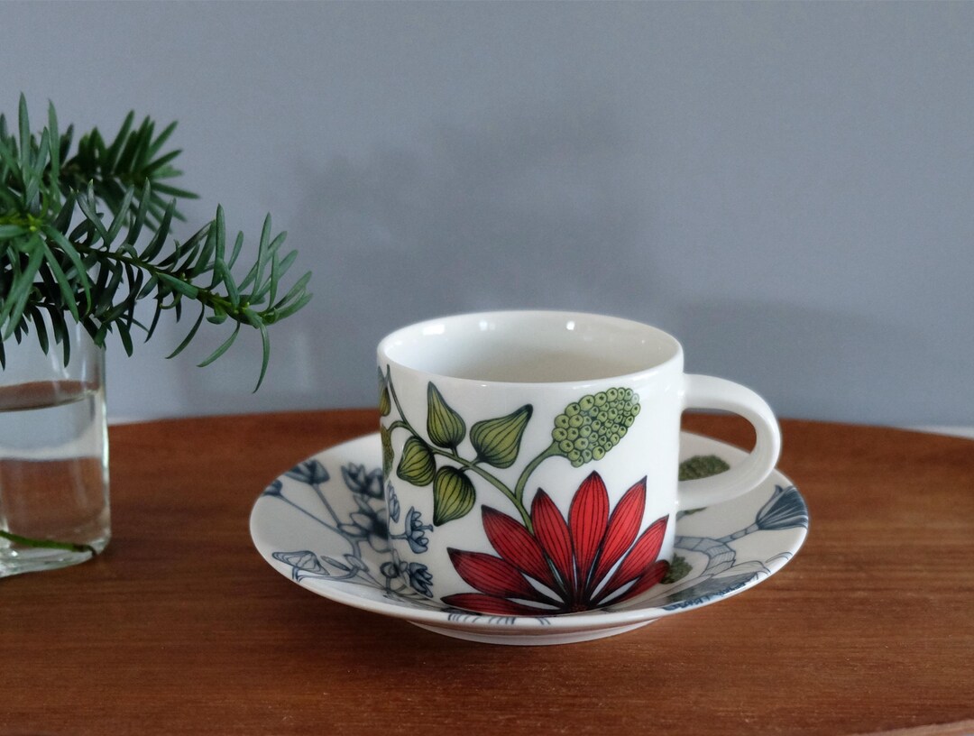 Arabia Finland Arabia Runo Summer Ray Tea Cup/ Coffee Cup and