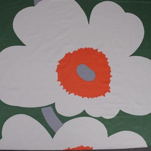 Tela de satén de algodón Unikko 60 aniversario de Marimekko Maija Isola, 145 x 116 cm, tela para cortinas, decoración del hogar, tapicería, tela para colgar en la pared