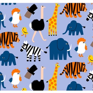 Tela de algodón para manualidades infantiles Marimekko Iso Tiikoni, mantel, tela de costura, tapicería, tela para colgar en la pared, se vende por media yarda