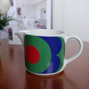 Vintage Arabia Finland ”Valpuri” jug, jar 0.6L. Gunor Olin-Grönqvist, vintage tableware. Made in Finland, mint condition small pitcher