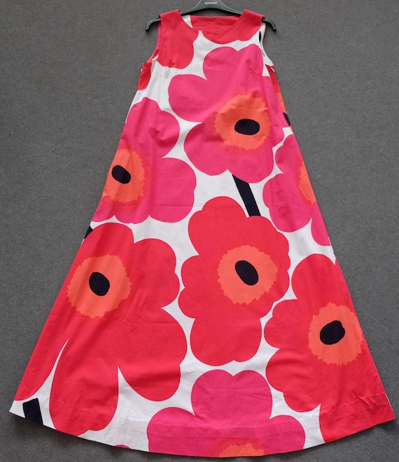 Marimekko Finland Marimekko Unikko Maxi Dress 38/ 10 M Size - Main Image