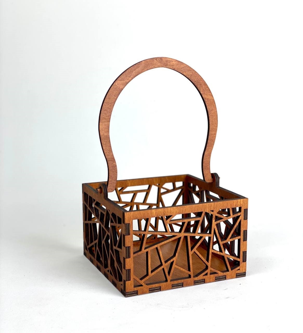 GAROZATION Panier en bois pour fille - Panier de fleurs pour mariage