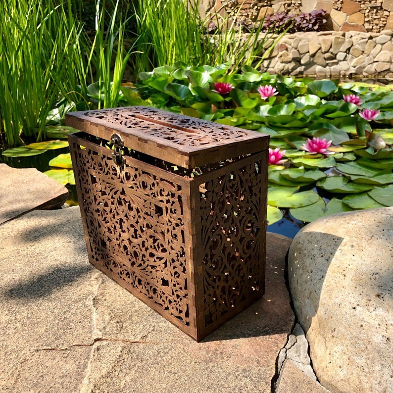 Wedding Card Box Lockable Card Box Card Box for Wedding Etsy