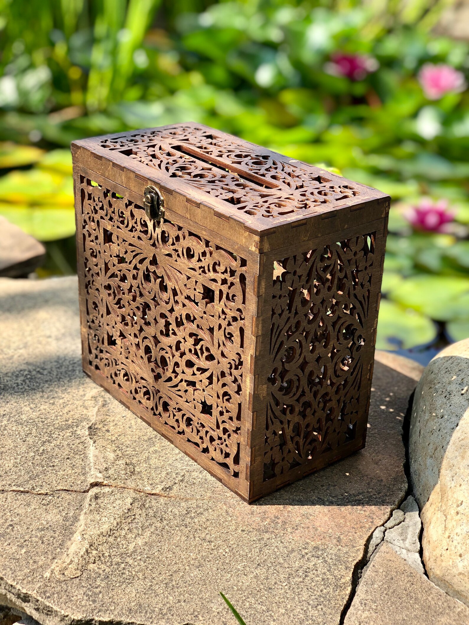 Lockable Card Box Personalized Money Box for Wedding Gifts Etsy