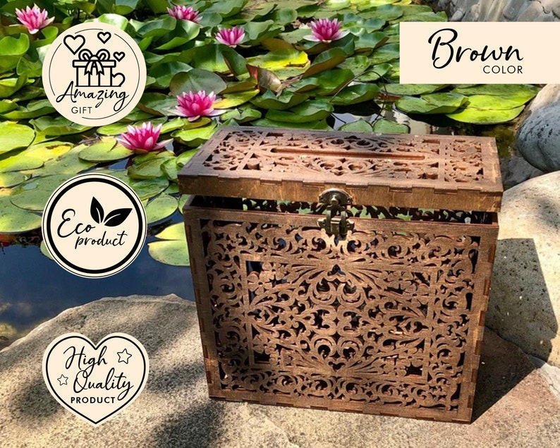 Wedding Card Box Lockable Card Box Card Box for Wedding Etsy