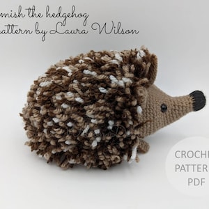 Hamish the hedgehog- amigurumi pattern PDF download