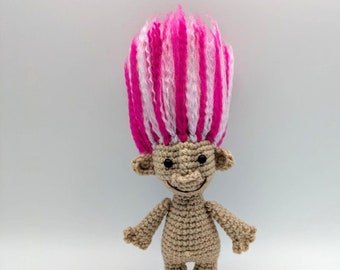 Tommy the troll- amigurumi pattern PDF download