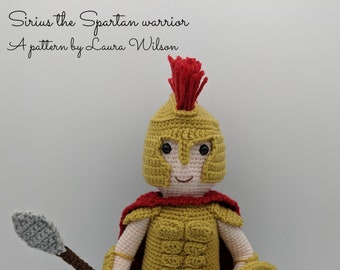 Sirius the spartan warrior- amigurumi pattern PDF download