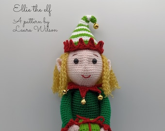Ellie the elf- amigurumi pattern PDF download