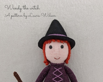 Wendy the witch- amigurumi pattern PDF download