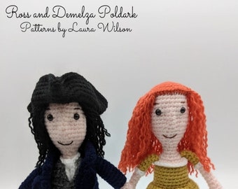 Ross and Demelza Poldark- amigurumi patterns PDF download