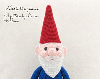 Norris the gnome- amigurumi pattern PDF download