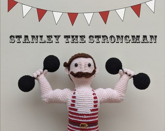 Stanley the strongman- amigurumi pattern PDF download