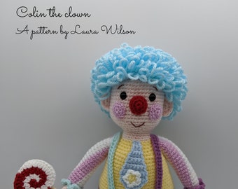 Colin der Clown - Amigurumi Anleitung PDF download