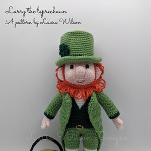 Larry the leprechaun- amigurumi pattern PDF download