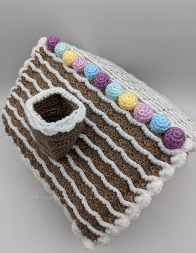 Gingerbread House crochet pattern PDF download image 9