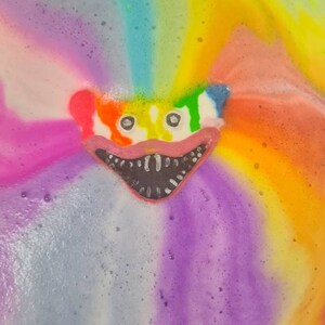 Neon monster bath bomb, children's bath bomb, stocking filler, Halloween gift, monster gift for kids, neon gift, fizzers, bath bombs uk