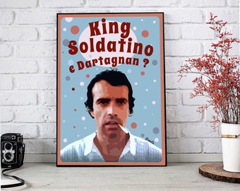 Poster Enrico Montesano Soldier King und Dartagnan Horse Fever
