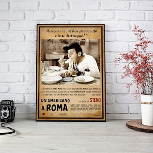 Poster Alberto Sordi American In Rome